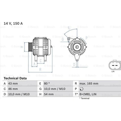 generátor BOSCH 0 986 047 960
