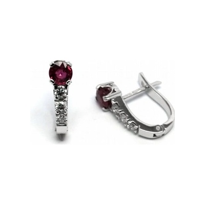 Klenoty Budín Diamantové s přírodními vzácnými rubíny J 21056 1