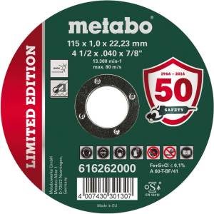 Metabo - Режещ диск за неръждаема стомана 115x22, 23 мм 616262000 (616262000)
