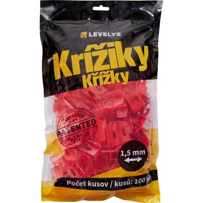 LEVELYS Profi krížiky 1,5mm/100ks