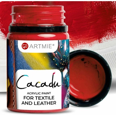Artime Cacadu farby na textil a kožu 50 ml 10 červená