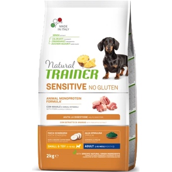Natural Trainer NT Adult Sensitive Small and Mini Pork безглутенови гранули - 2кг