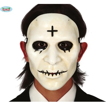 Image 1 of Fiestas Guirca Маска - Бяла с кръст (Чистката)