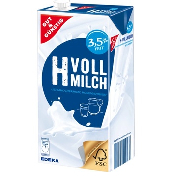 G&G Trvanlivé plnotučné mléko 3,5% 1 l