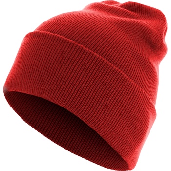 Masterdis Бийни шапка в червен цвят MSTRDS Beanie Basic Flap Long Version UB-10489-00199 - Червен, размер one size