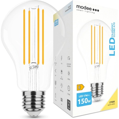 Modee Smart Lighting LED Filament Globe žiarovka E27 17W teplá biela ML-A70F2700K17WE27