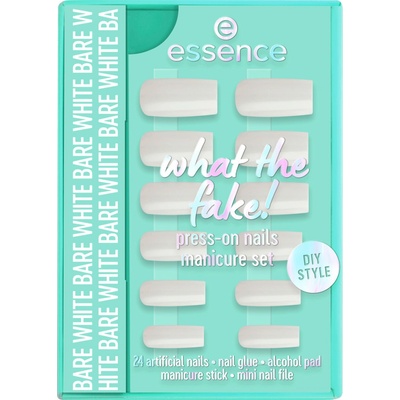 essence what the fake! umělé nehty 04 BARE WHITE 28 ks