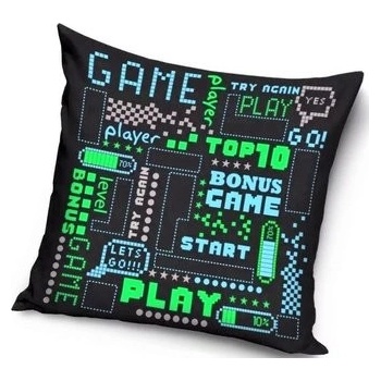 Javoli vankúš z polyesteru Gamer 40x40