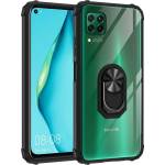  Гръб Military ring за Huawei P40 Lite - Черен