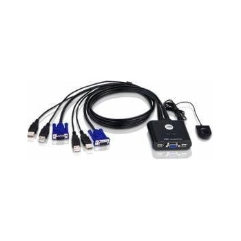 ATEN Превключвател KVM ATEN CS22U, 2 x 1, USB, VGA, CS22U