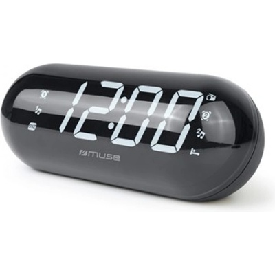 Muse M-19 GL Radio Alarm Clock, Black (M-19 GL)