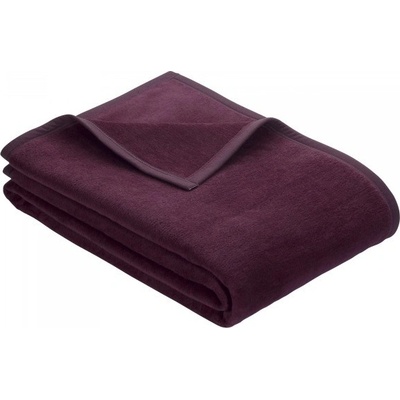Ibena Jacquard Uni Porto deka vínová 220x240