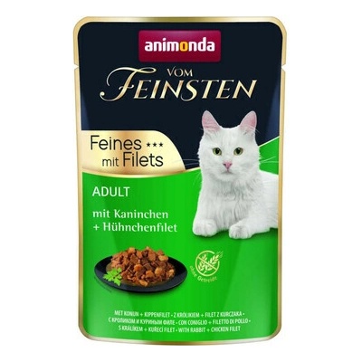 ANIMONDA Vom Feinsten Fines mit Filets Adult Králík a filé z kuřete 85 g