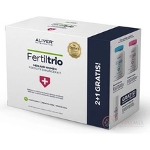 ALIVER FertilTrio MEN AND WOMEN FERTILITY ENHANCER Pinkfertil plus 90 kapslí + Bluefertil plus 120 kapslí Intense fertility gel 30 ml