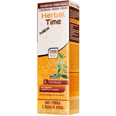 Herbal Time Оцветяваща крем-къна, N0 Неутрален, 75 ml