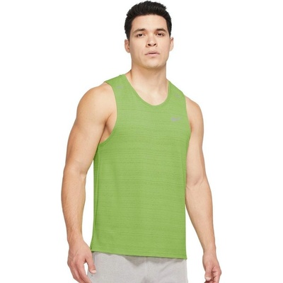 Nike tank Dri-Fit Miler Vivid Green reflective silver