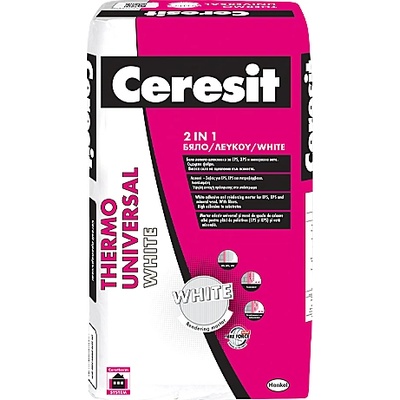 CERESIT ЛЕПИЛО-ШПАКЛОВКА ТЕРМО УНИВЕРСАЛ БЯЛ 25 кг (2925026)