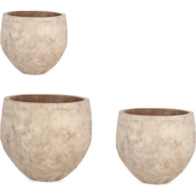 Bizzotto Комплект 3 бр. minh поставки за ваза - високообгорена теракота (0792293)