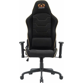 RFG Геймърски стол RFG Move Legend, до 150kg, Class 4 газов амортисьор, лумбална опора, люлеещ механизъм, черен