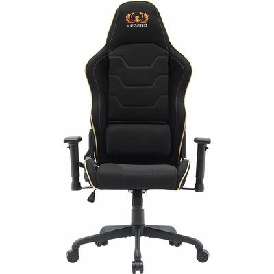 RFG Геймърски стол RFG Move Legend, до 150kg, Class 4 газов амортисьор, лумбална опора, люлеещ механизъм, черен