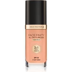 MAX Factor Facefinity All Day Flawless дълготраен фон дьо тен SPF 20 цвят 77 Soft Honey 30ml