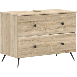 vidaXL Шкаф за мивка в баня BREDA Дъб сонома 82 x 41 x 59 см (897457)
