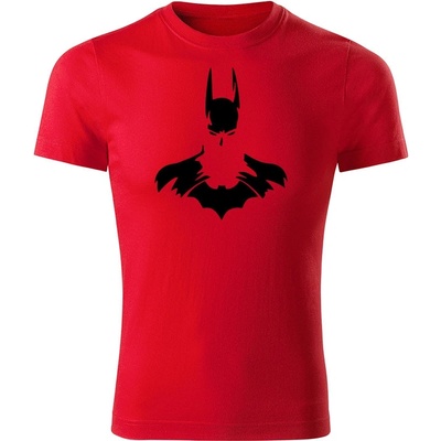 Tričko Batman pánske tričko červené čierne