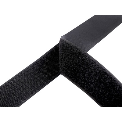 Stoklasa Suchý zip háček + plyš šíře 38 mm Balení: 1 m, Varianta: 2 černá 2 černá