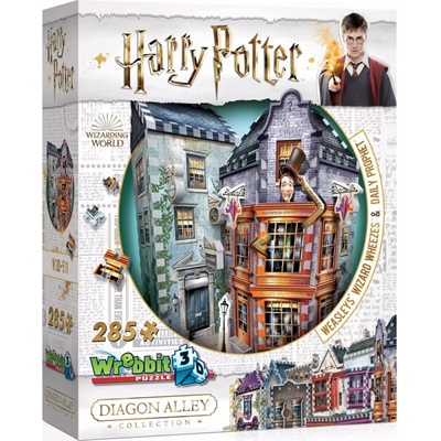 Wrebbit 3D puzzle Harry Potter: Kratochvílné a kouzelnické kejkle a Denní věštec 285 ks – Zbozi.Blesk.cz