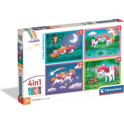 Clementoni Jednorožce 4v1 12+16+20+24 dielov