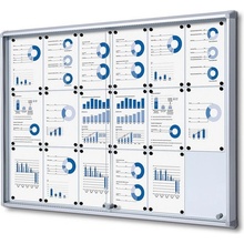 A-Z Reklama CZ Informační Vitrína s posuvnými dvířky s protipožární certifikací, SCSL18xA4 - pro 18 x A4