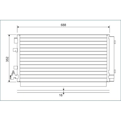 Kondenzátor klimatizace VALEO 814094