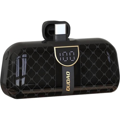 Dudao Външна батерия с USB-C конектор - Dudao K20SC Mini Power Bank 5000 mAh USB-C (черен) (K20SC)