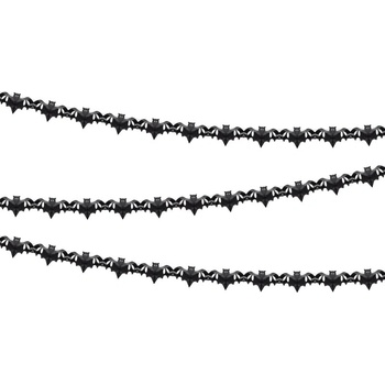 Party Deco Тишу Гирлянд "Прилепи", Черен