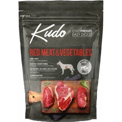 Kudo dog Medium Adult Červené mäso 3 kg