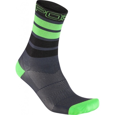 Karpos VERVE ponožky Ombre Blue/Black/Jasmine Green