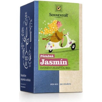 Sonnentor zelený bio Půvabná jasmín 18 x 1,5 g