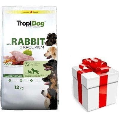 Tropidog Premium Adult Medium & Large s králíkem a rýží 12 kg