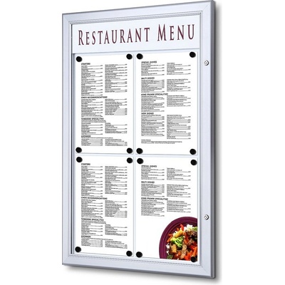 Jansen Display Venkovní menu vitrína SC Z 4 x A4