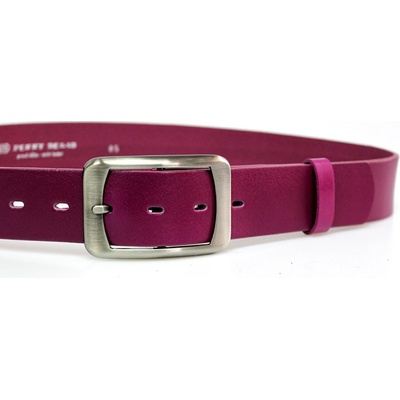 Penny Belts kožený opasek 16253 fuchsiový