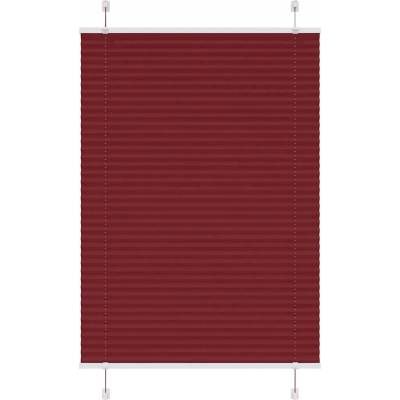 VidaXL Roleta plisé Bordová 90 x 100 cm Červená