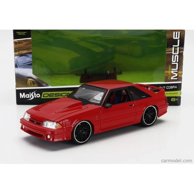 Maisto Ford USA Mustang Svt Cobra Coupe 1993 Red 1:24