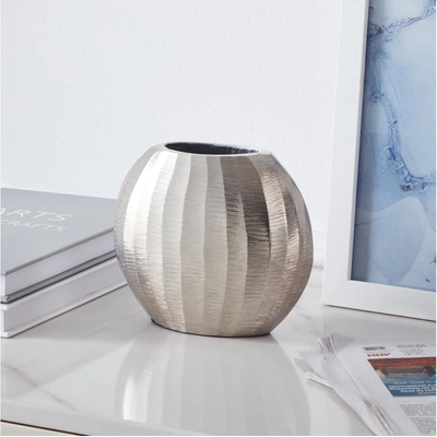 Eglo Eglo 421052 - Kovová váza ABUCAY 13x15 cm strieborná EG421052
