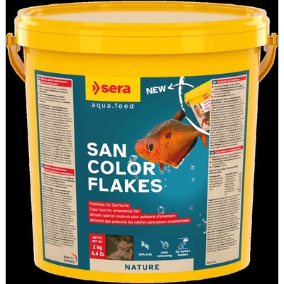 Sera San Nature - Универсална храна за подсилване на цветовете на рибите 10 000 мл. 2кг