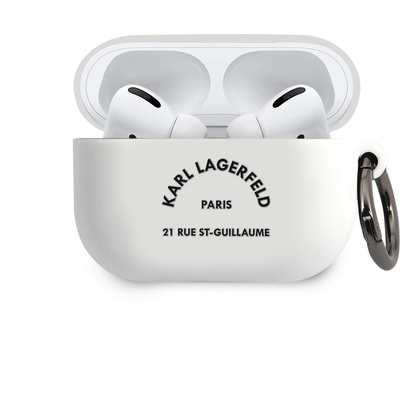 KARL LAGERFELD Калъф за APPLE Airpods Pro, KARL LAGERFELD Silicone Iconic Case (KLACAPSILRSGWH)