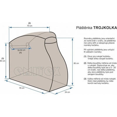 EMITEX Pláštěnka na trojkolku 002