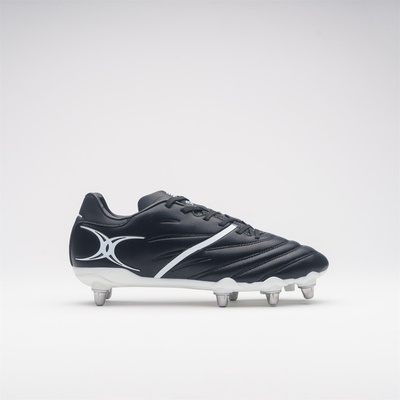 Gilbert Футболни бутонки Gilbert Sidestep X20 Power Adults Soft Ground Football Boots - Black/White