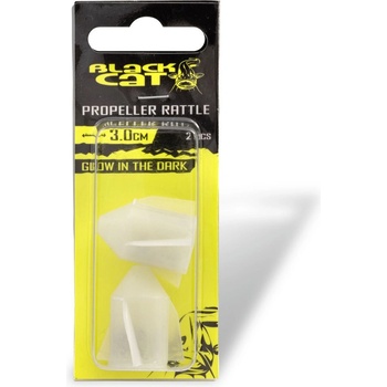Black Cat Chrastítka Propeller Rasseln 3cm svítivá fluorescenční 2 ks