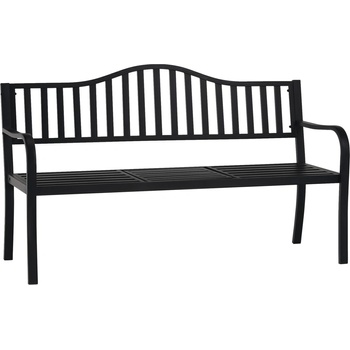 Kondela Záhradná lavička so stolíkom čierna DAGNO 0000276422