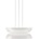 POLARIS Висящ LED пендел Pluto Double | Бяло стъкло | 14W | 3000K | Цена 184, 80€ (361, 44 лв) (10245P/A S)